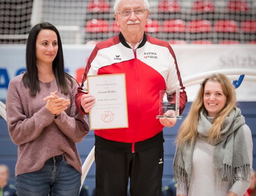Hans Pichler honored for achievements for Austrian Wheel Gymnastics Federation